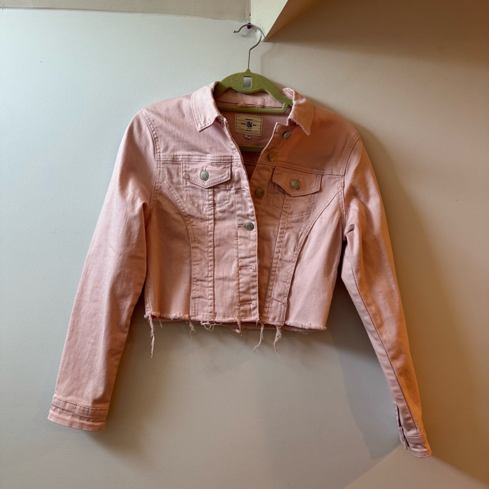 Premium jeans black label Pink Denim Jacket